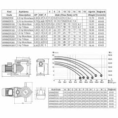 Saci Winner Serisi 1.5 HP Monofaze Havuz Pompası
