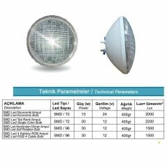 Superpool SMD 15W Yeşil Led Ekonomik Havuz Lambası