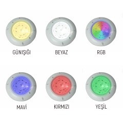 Superpool SMD 30W RGB Led Sıva Üstü Havuz Lambası (4 Kablolu)