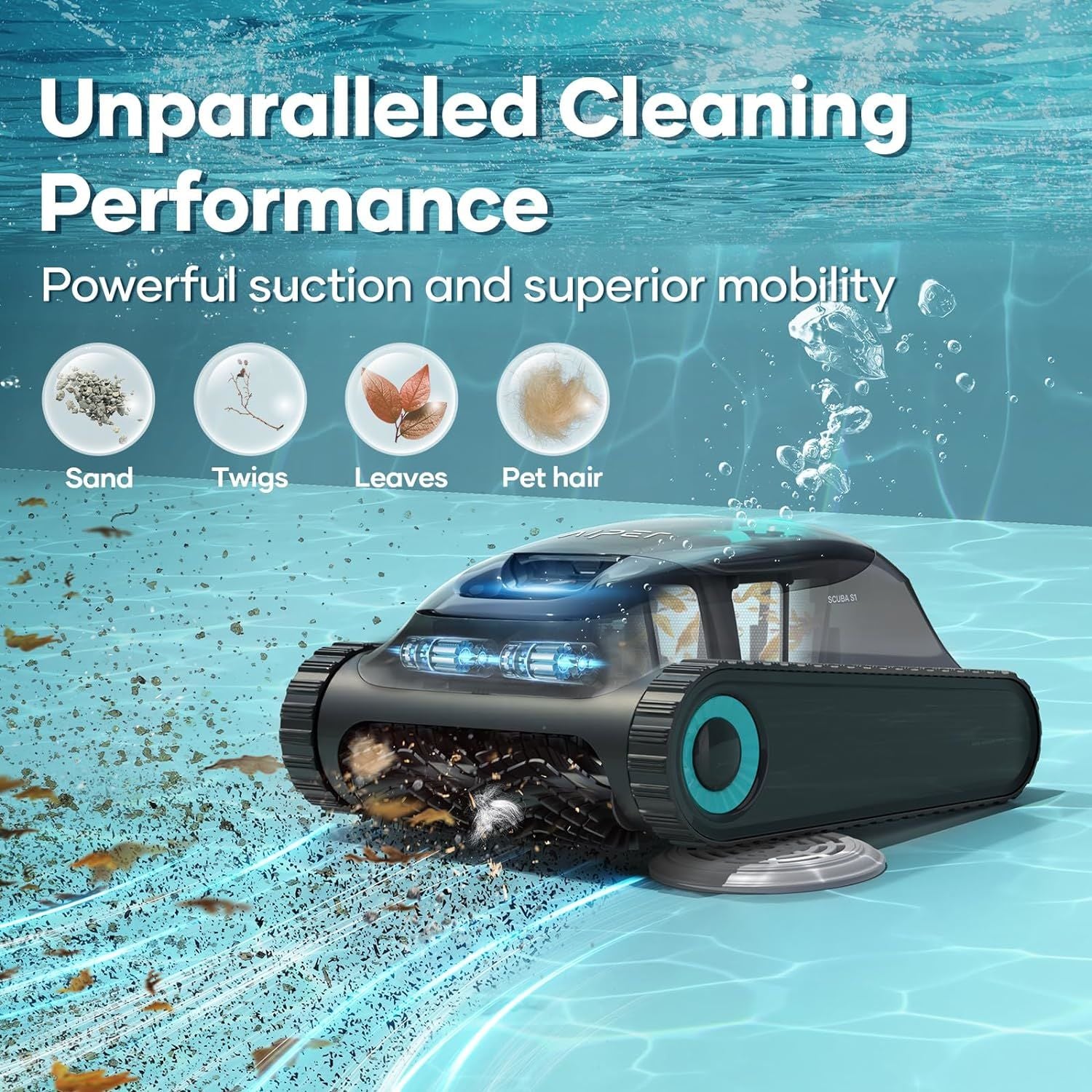 Aiper Scuba S1 Havuz Robotu | Duvar ve Zemin Temizliği