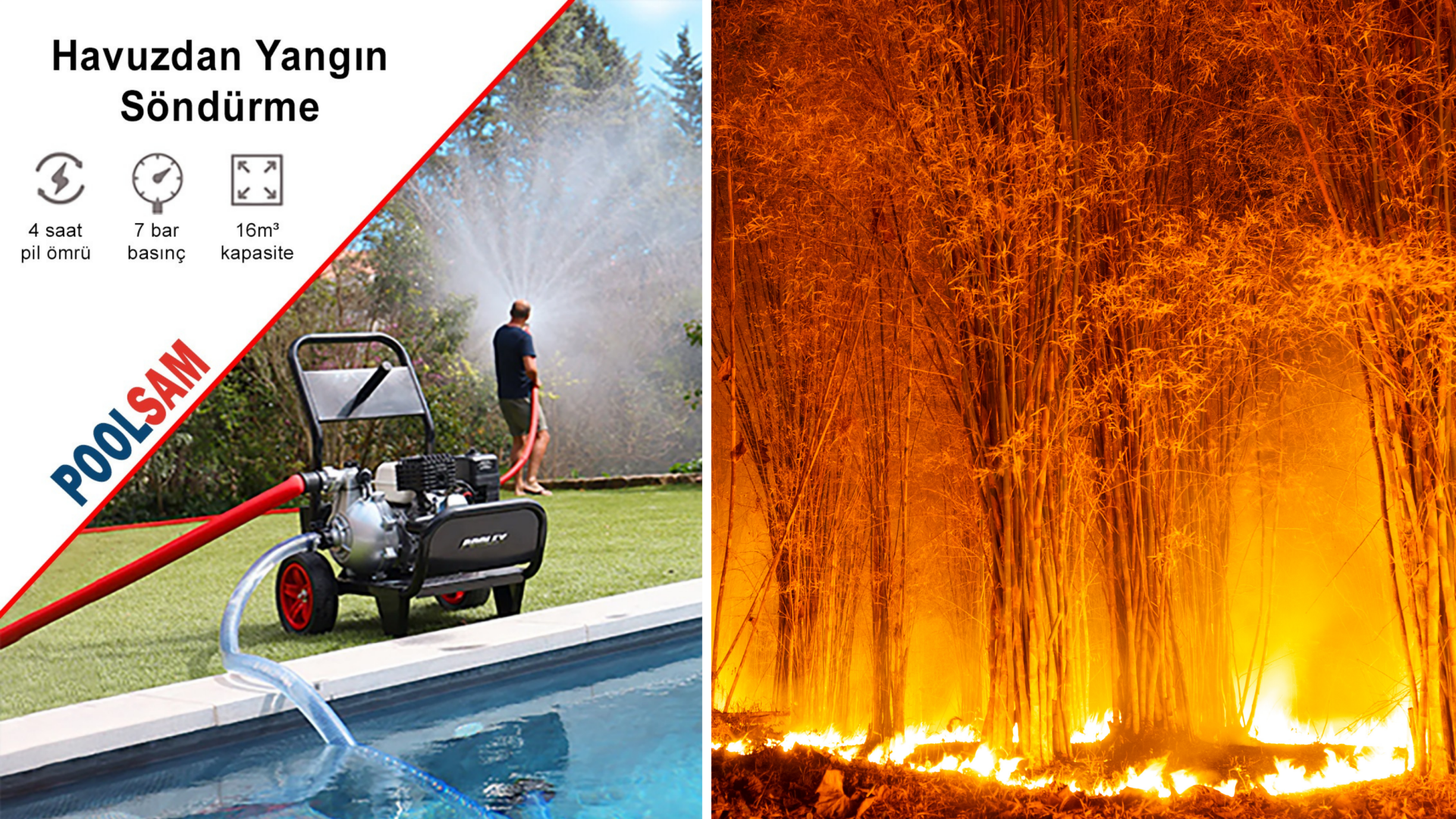 Poolsam Havuzdan Yangın Söndürme Cihazı